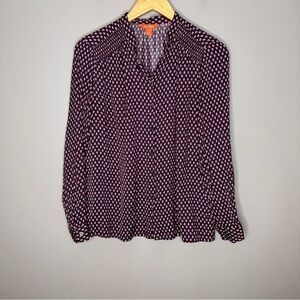 Joe Fresh Print long sleeve blouse